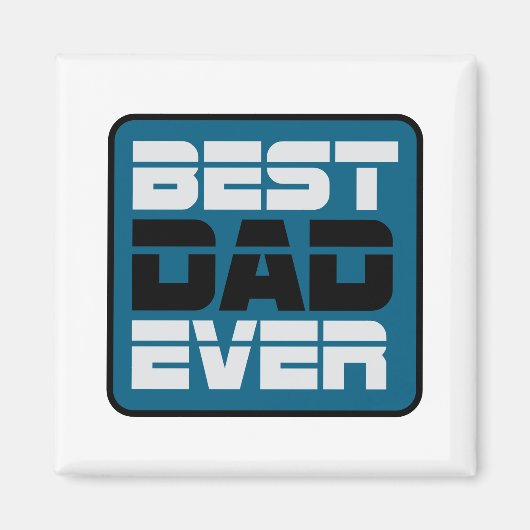 Beste vader ooit T-Shirt Magneet (Voorkant)