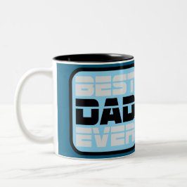 Beste vader ooit T-Shirt Tweekleurige Koffiemok
