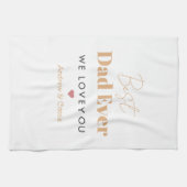 Beste vader ooit theedoek (Horizontaal)