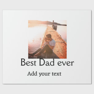 Beste vader ooit toevoegen naam afbeelding vaders  cadeaupapier