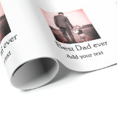 Beste vader ooit toevoegen naam afbeelding vaders  cadeaupapier (Rol Hoek)