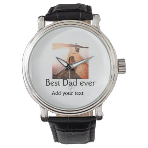 Beste vader ooit toevoegen naam afbeelding vaders horloge