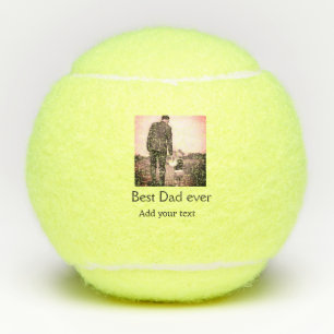 Beste vader ooit toevoegen naam afbeelding vaders tennisballen