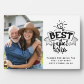 Beste vader ooit | Trofee-foto Fotoplaat (voorkant)