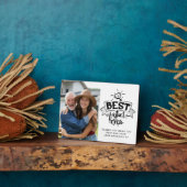 Beste vader ooit | Trofee-foto Fotoplaat (Zijkant)