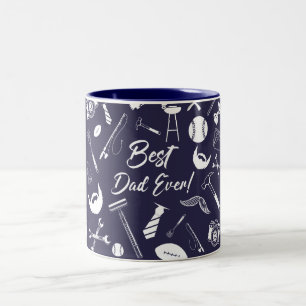 Beste vader ooit tweekleurige koffiemok