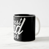 Beste vader ooit tweekleurige koffiemok (Voorkant rechts)