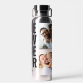 Beste vader ooit Typografie Aangepaste namen 4 Fot Waterfles (Achterkant)