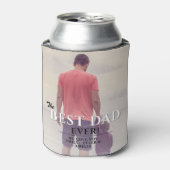 Beste vader ooit Typografie Vader Dag Foto Blikjeskoeler (Blikje Voorkant)