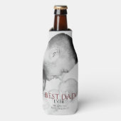 Beste vader ooit Typografie Vader Dag Foto Flesjeskoeler (Fles Voorkant)