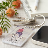 Beste vader ooit Typografie Vader Dag Volledige fo Sleutelhanger (Voorkant Rechts)