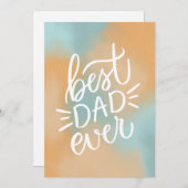 Beste vader ooit. Typografiescript Happy vaders da (Voorkant / Achterkant)