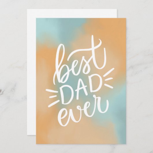 Beste vader ooit. Typografiescript Happy vaders da (Voorkant / Achterkant)