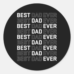 Beste vader ooit - Unieke Vaderdag Mannen Ronde Sticker