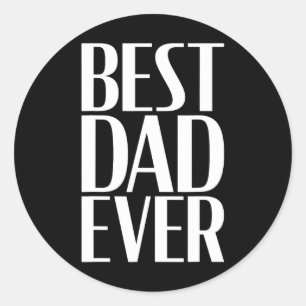 Beste vader ooit - Unieke Vaderdag Mannen Ronde Sticker