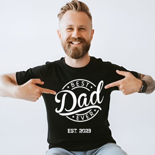 Beste vader ooit vader dag, man vader aangepaste c t-shirt