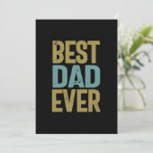 Beste vader ooit | Vader Gift Bedankkaart (Staand voorkant)