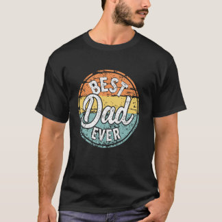 Beste vader ooit vader papa Vaderdag Retro Vint T-shirt