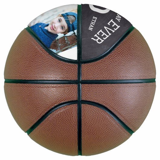 Beste vader ooit Vaderdag 2 Fotoverzamelnaam Basketbal (Rechts)