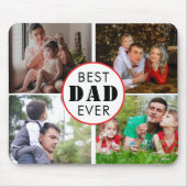 Beste vader ooit Vaderdag 4 Foto Muismat (Voorkant)