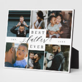 Beste vader ooit | Vaderdag 6 Foto-collage Fotoplaat (Zijkant)