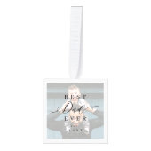 Beste vader ooit | Vaderdag 6 Foto-collage Kubus Ornament (Voorkant)