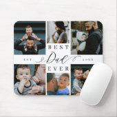 Beste vader ooit | Vaderdag 6 Foto-collage Muismat (Met muis)