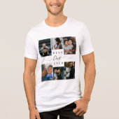 Beste vader ooit | Vaderdag 6 Foto-collage Tri-Blend Shirt (Voorkant)