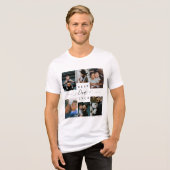 Beste vader ooit | Vaderdag 6 Foto-collage Tri-Blend Shirt (Voorkant volledig)