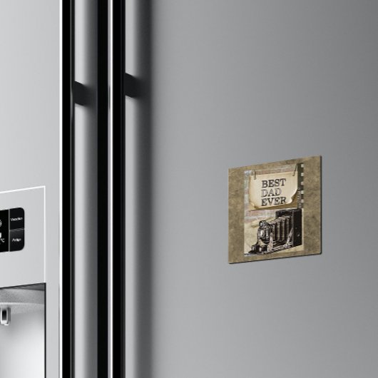 Beste vader ooit Vaderdag Antiek Magneet