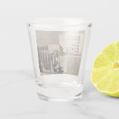 Beste vader ooit  Vaderdag Antiek Shot Glas (Achterkant)