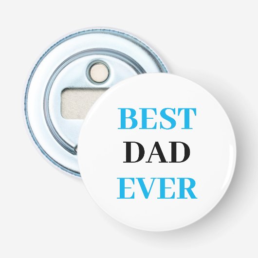 Beste vader ooit - Vaderdag Button Flesopener (Voorkant)
