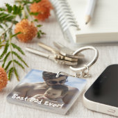 Beste vader ooit Vaderdag foto acryl Sleutelhanger (Voorkant Rechts)