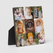 Beste vader ooit Vaderdag foto houtnerf Fotoplaat (Voorkant)