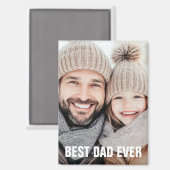 Beste vader ooit vaderdag foto magneet (Voorkant / Achterkant)
