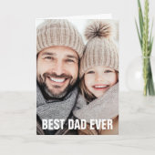 Beste vader ooit vaderdag foto modern feestdagen kaart (Voorkant)