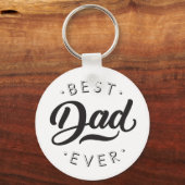Beste vader ooit Vaderdag Gift Happy Pap Dag Sleutelhanger (Voorkant)