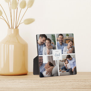 Beste vader ooit Vaderdag Kinder Foto Collage Fotoplaat