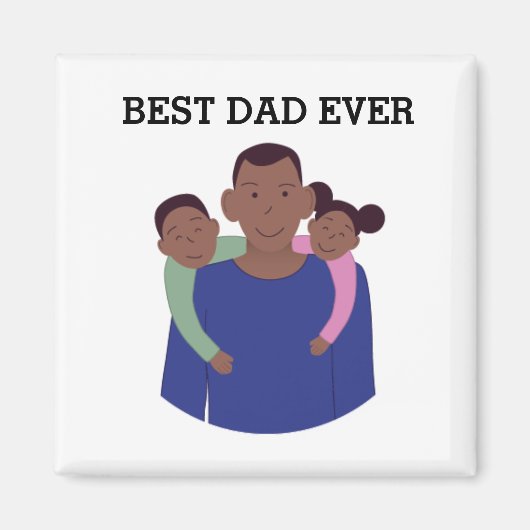 Beste vader ooit Vaderdag Magnet Magneet (Voorkant)