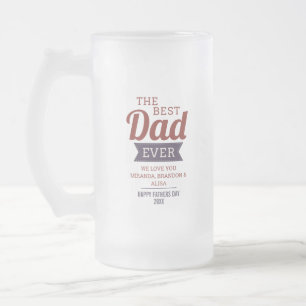 Beste vader ooit vaderdag matglas bierpul