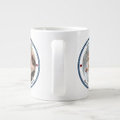 Beste vader ooit Vaderdag twee foto-inklage Extra Grote Beker (Achterkant)