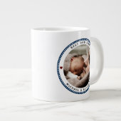 Beste vader ooit Vaderdag twee foto-inklage Extra Grote Beker (Voorkant rechts)