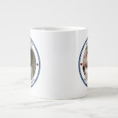 Beste vader ooit Vaderdag twee foto-inklage Extra Grote Beker (Voorkant)