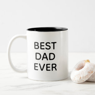Beste vader ooit Vaderdag tweetone koffie-Mok Tweekleurige Koffiemok