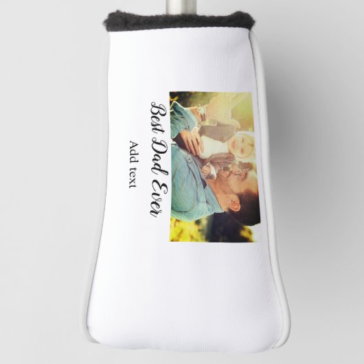 Beste vader ooit vaderdag zoon dochter papa pap p golfheadcover (Draai 90)