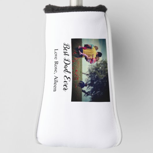 Beste vader ooit vaderdag zoon dochter papa pap p golfheadcover (Draai 90)