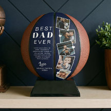 Beste vader ooit vaders Dag Foto Collage Navy Blue