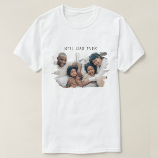 Beste vader ooit vaders Dag Foto Moderne Familie D T-shirt