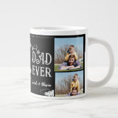 Beste vader ooit vaders dag fotocollage extra grote beker (Rechts)