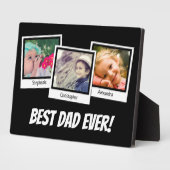 Beste vader ooit vaders Dag Momentopname 3 Foto Co Fotoplaat (Zijkant)